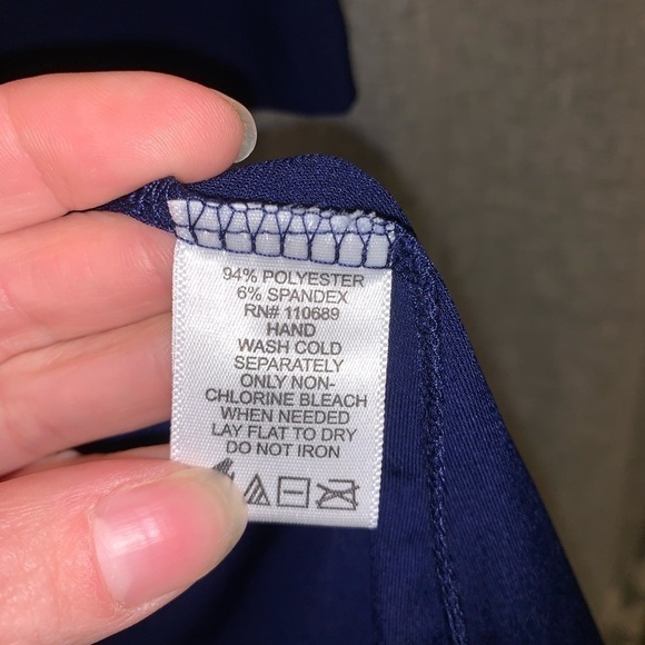 Attitudes Blue tunic 1x petite - Picture 4 of 6